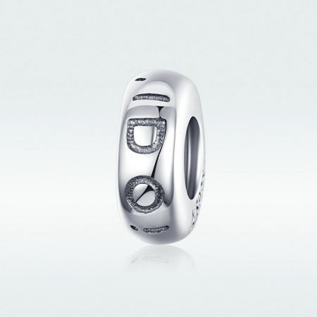 Talisman argint cu mesajul marital "Yes, I do" [4]