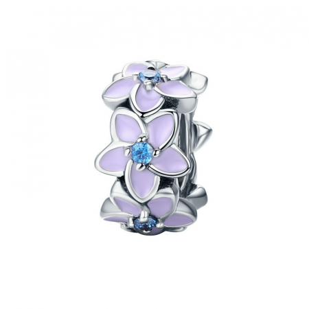 Talisman  argint floare de orhidee