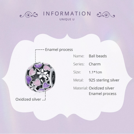 Talisman argint flori de dragoste [5]