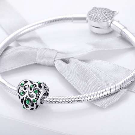 Talisman argint inima cu copacul vietii [1]