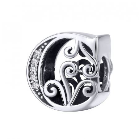 Talisman argint litera C