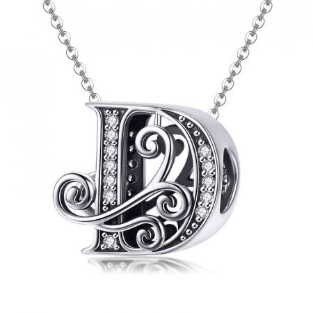 Talisman argint litera D [8]