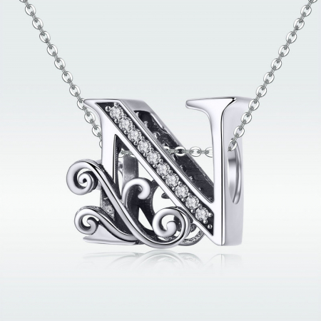 Talisman argint litera N [6]