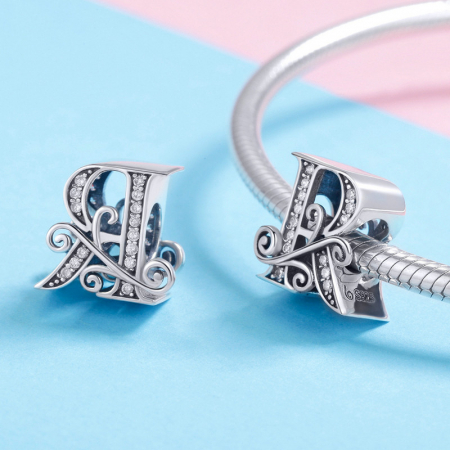 Talisman argint litera R [3]