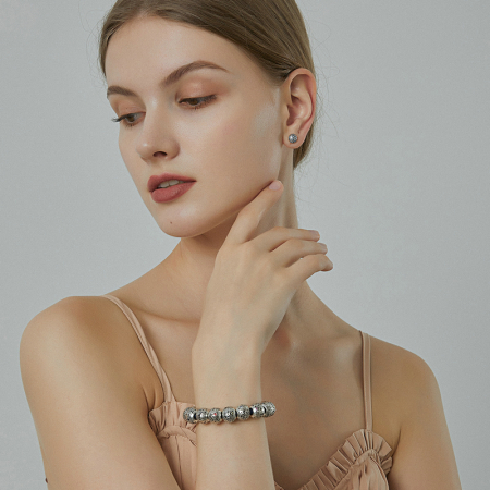 Talisman argint luna August cu zirconiu [2]