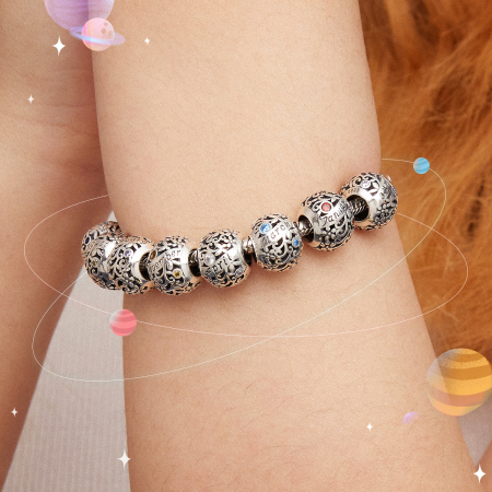 Talisman argint luna Februarie cu zirconiu [7]