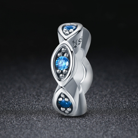 Talisman din argint cu cristale albastre [1]