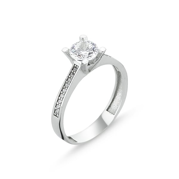 Inel argint 925 rodiat cu zirconii albe - Be Elegant ITU0089 17,3 mm (7 US), 54,5 mm (7 US), 54.5 mm, 17.3 mm