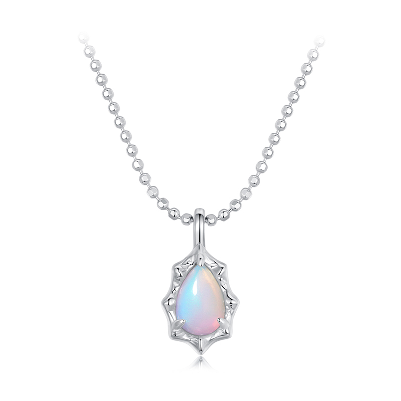 Colier argint cu opal sintetic