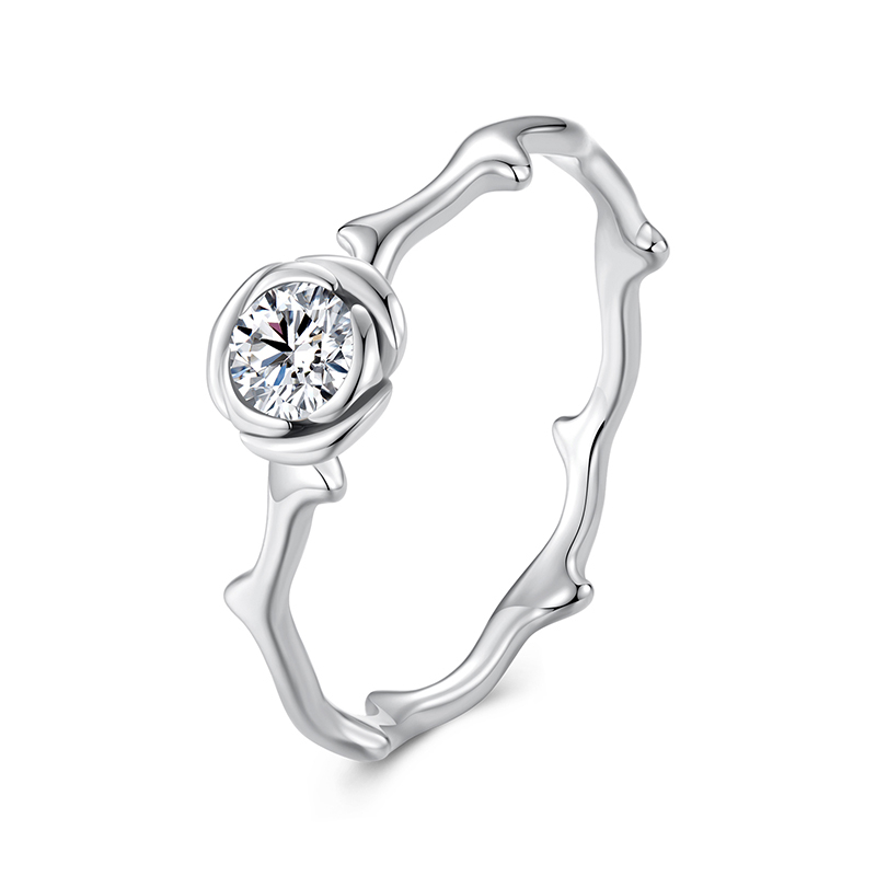 Inel argint trandafir 17,3 mm (7 US), 54,5 mm (7 US)