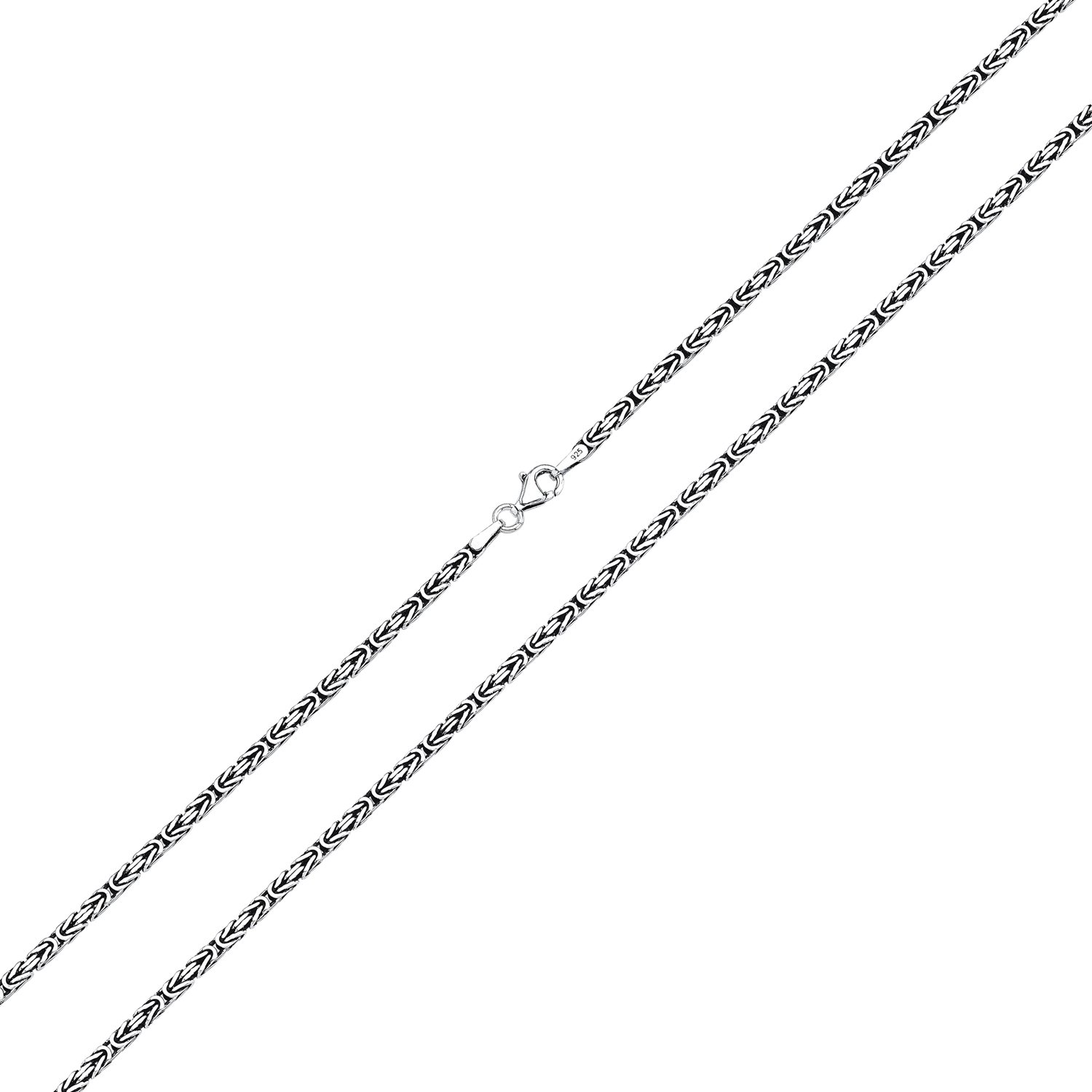 Lant argint King 2,5 mm 60 cm
