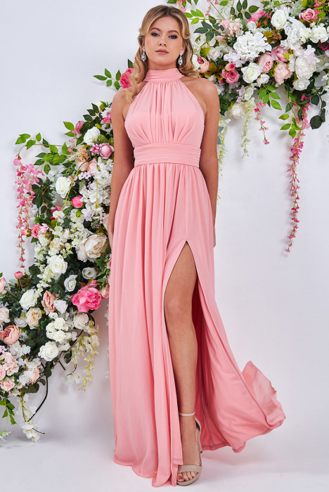 Rochie pentru petrecere sau banchet, din voal, lunga cod 3334p [2]