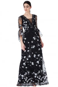ROCHII - rochie de ocazie sau seara din mesh brodat
