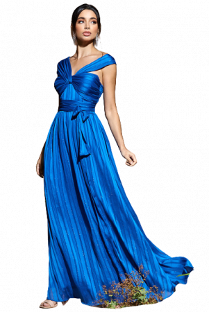 Rochie pentru petrecere sau banchet, din voal cu fir de lurex, lunga cod 3326 [1]