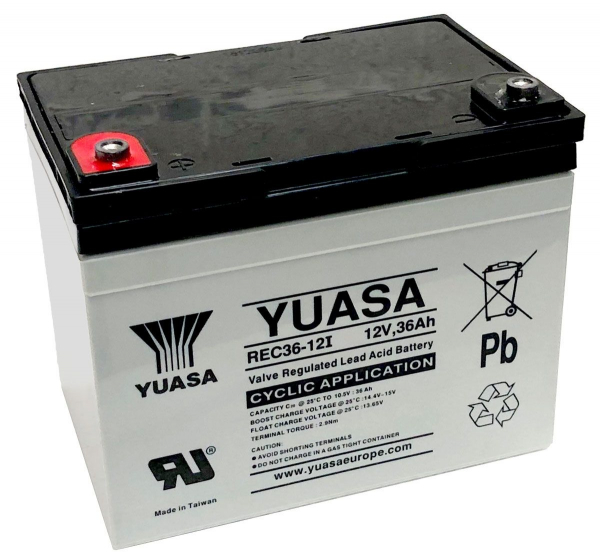 Acumulator stationar plumb acid YUASA 12V 36Ah AGM VRLA Deep Cycle [2]