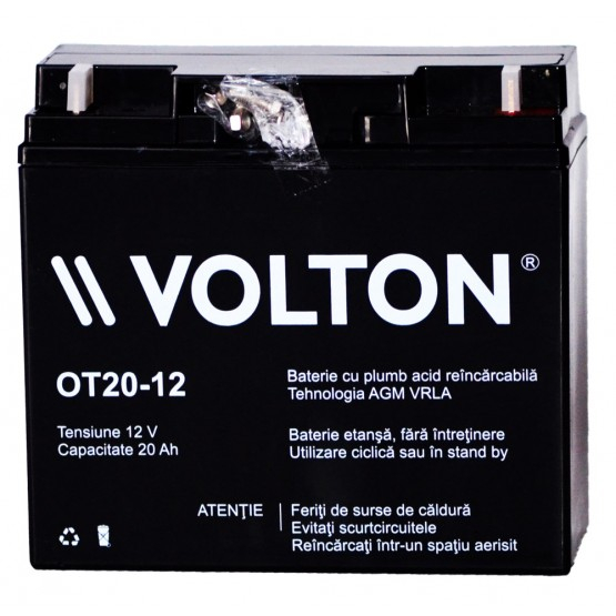 Acumulator stationar plumb acid VOLTON 12V 20Ah AGM VRLA [2]