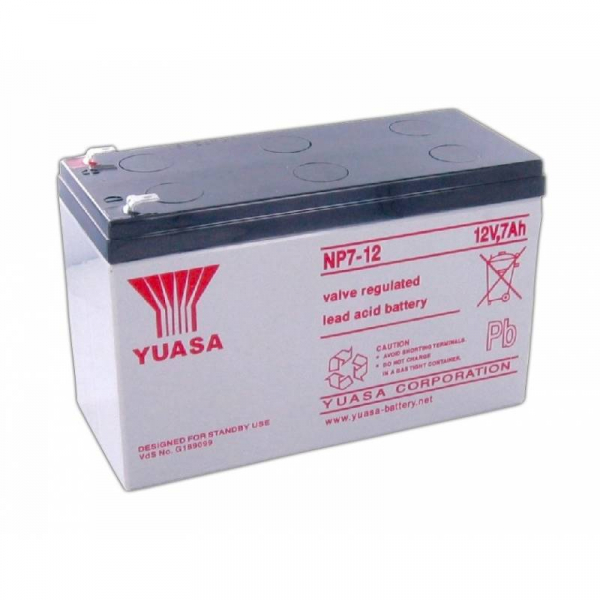 Acumulator stationar plumb acid YUASA 12V 7Ah T1 AGM VRLA [2]