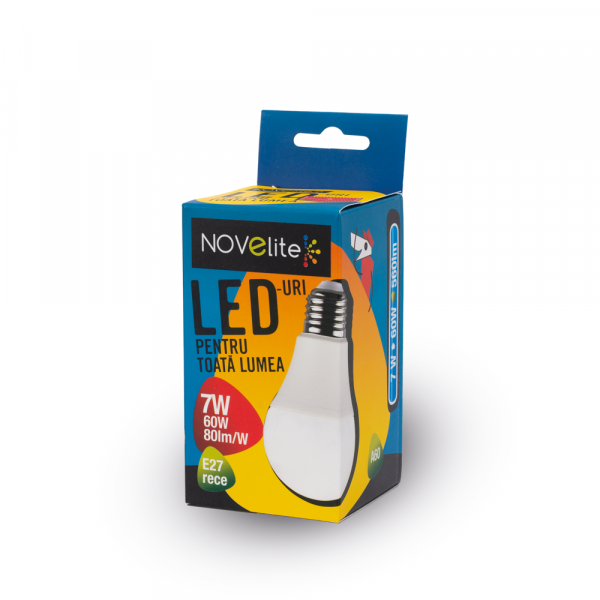 Bec LED A60 7W E27 6400K [3]