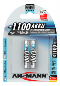 Acumulatori AAA R3 1100mAh blister 2 bucati ANSMANN [0]