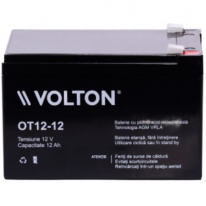 Acumulator stationar plumb acid VOLTON 12V 12Ah AGM VRLA [1]