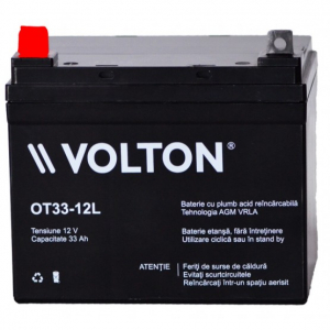 Acumulator stationar plumb acid VOLTON 12V 33Ah AGM VRLA [1]