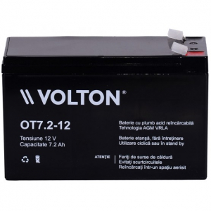 Acumulator stationar plumb acid VOLTON 12V 7.2Ah AGM VRLA [1]