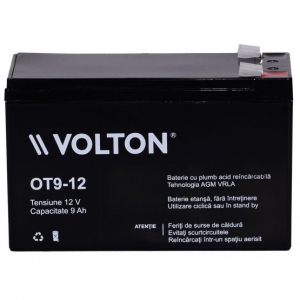 Acumulator stationar plumb acid VOLTON 12V 9Ah AGM VRLA [1]