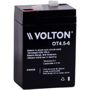 ACUMULATORI STATIONARI - Acumulator stationar plumb acid VOLTON 6V 4.5Ah AGM VRLA