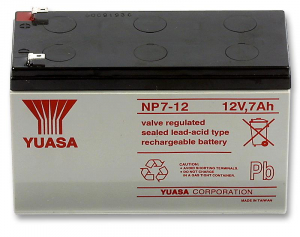 ACUMULATORI STATIONARI - Acumulator stationar plumb acid YUASA 12V 7Ah T1 AGM VRLA