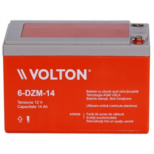 Acumulator stationar plumb acid VOLTON 12V 14Ah AGM VRLA Deep Cycle [1]