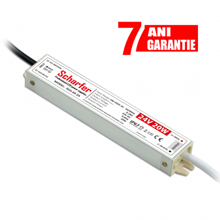 SURSE ALIMENTARE LED - Sursa de alimentare LED Profesionala 24V 20W SCHARFER