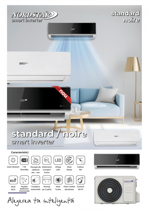 Aer conditionat inverter NORDSTAR SMART 2024, 12000 Btu/h  kit WI-FI integrat-big