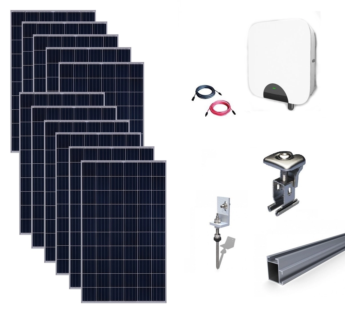 Kit Fotovoltaic On-Grid 3.19kWp - 11 Panouri Monocristaline 290W-Prosumator-big