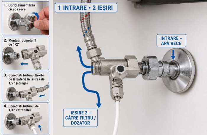 T cu robinet 1/2 la1/4 toli-big