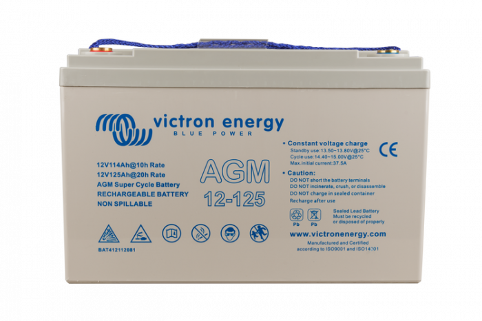 Victron Energy 12V/125Ah AGM Super Cycle Batt. (M8)-big