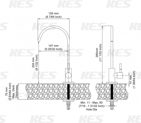 Robinet pentru Blat FXFCH5-TW- Pachet 5 BUC2