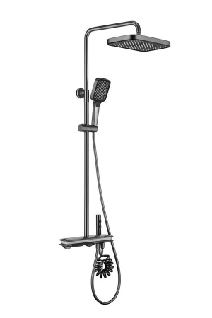 Coloană de duș, afișaj digital, gri, BLIOTE Premium Pro6