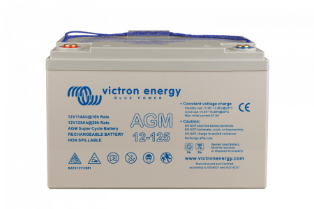 Victron Energy 12V/125Ah AGM Super Cycle Batt. (M8)3