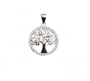 Pandantive - Pandant argint arborele vietii cu zirconia - DA105