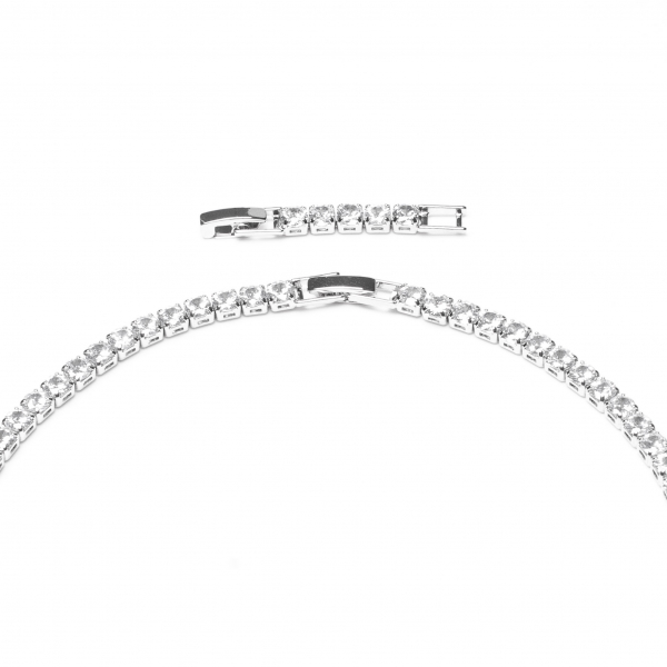 Set Stralucitor Tennis Placat Cu Aur Alb De 14k [3]