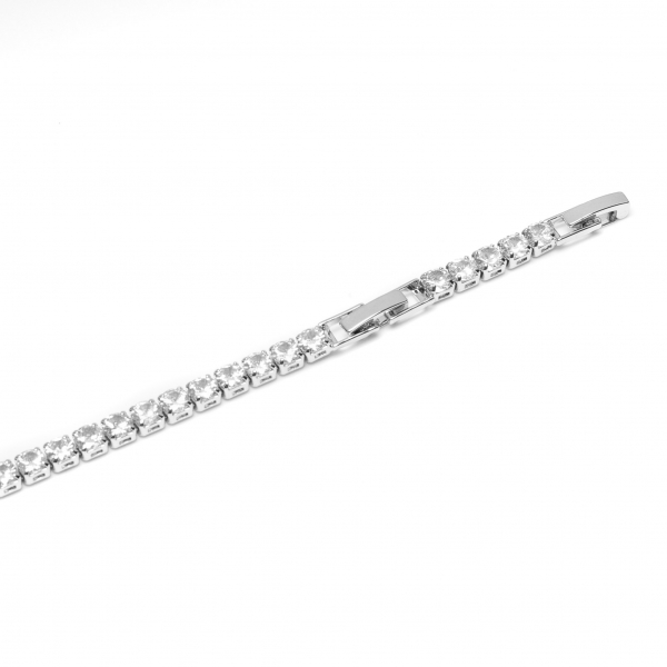 Set Stralucitor Tennis Placat Cu Aur Alb De 14k [4]
