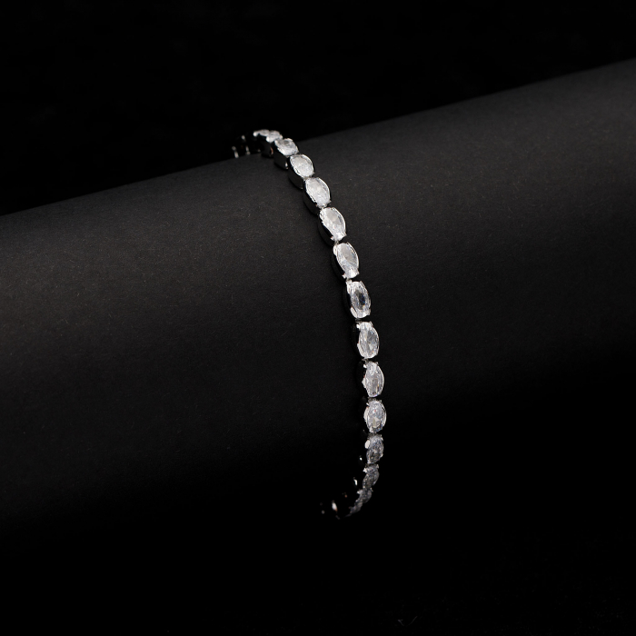 Bratara Tennis GLOW Silver [2]
