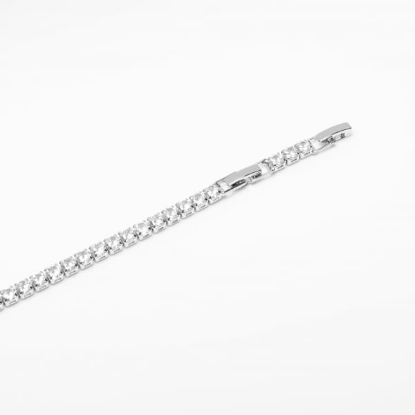 Bratara Tennis Placata Cu Aur Alb De 14K [2]