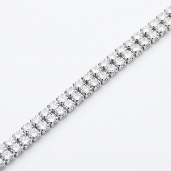 Chocker Tennis Dublu Placat Cu Aur de 14K [4]