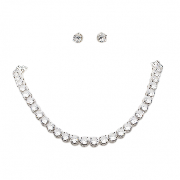 Set Tennis Placat Cu Aur Alb Deluxe [3]