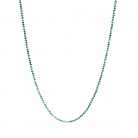 Coliere - Colier Tennis Argint Verde
