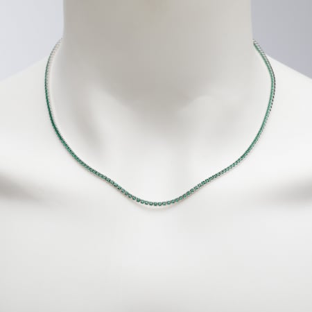 Colier Tennis Argint Verde [1]