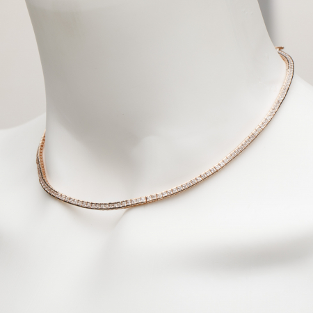 Reduceri - Colier Tennis Argint Rose