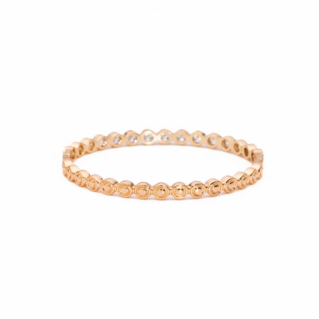 Bratara Tennis Pretioasa Placata Cu Aur Gold-Rose De 14K [2]