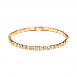 Reduceri - Bratara Aurie Tennis Cu Cristale Zirconia